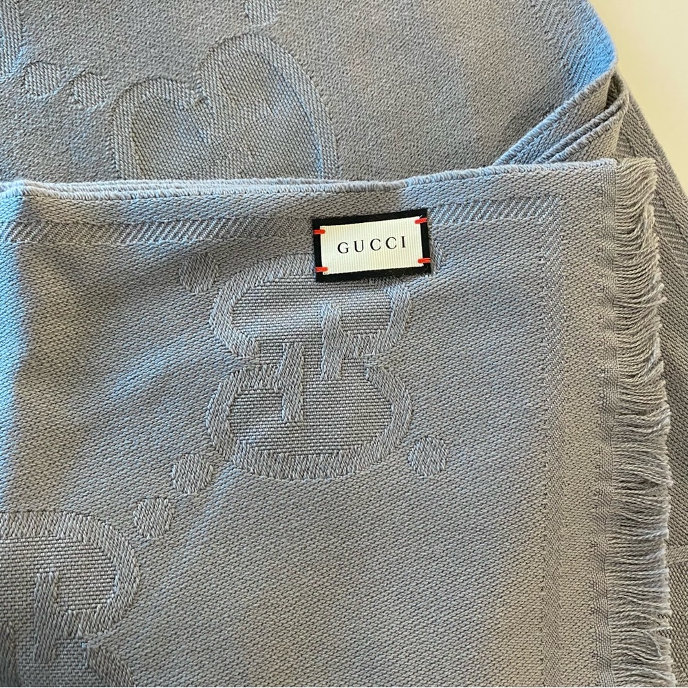 Gucci Wool Scarf Supreme GG Logo - Picture 5 of 11